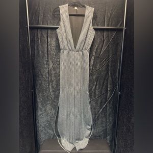 Vintage Y2K Silver Lurex Jumpsuit